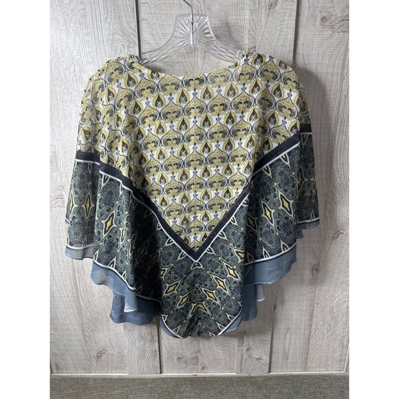 Emerge 2 Pc Womens Petite Multicolor Layered Top W/ Abstract Print Size PM Boho - Picture 2 of 6